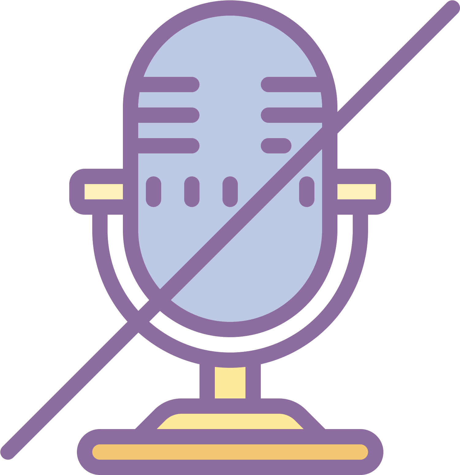 Brak Mikrofonu Icon - Microphone (1600x1600), Png Download