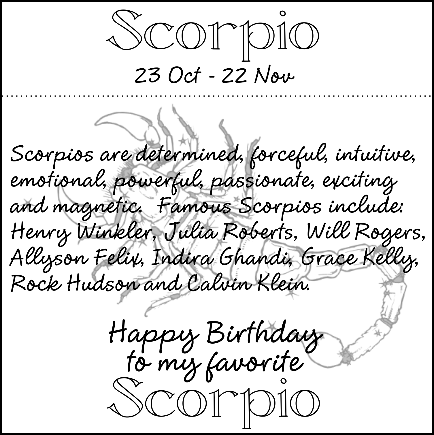 Scorpio Birthday - Birthday Wishes For Gemini Girl (1506x1509), Png Download