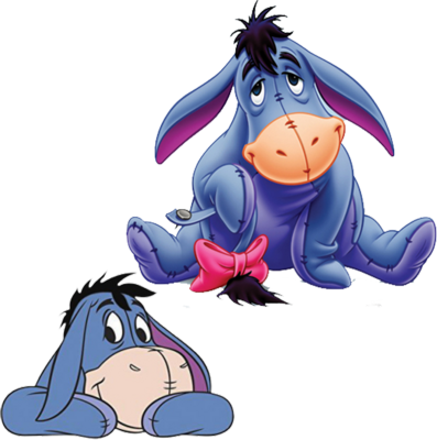 Eeyore Png Eor Psd Detail - Winnie The Pooh (life Size Stand Up) (397x400), Png Download