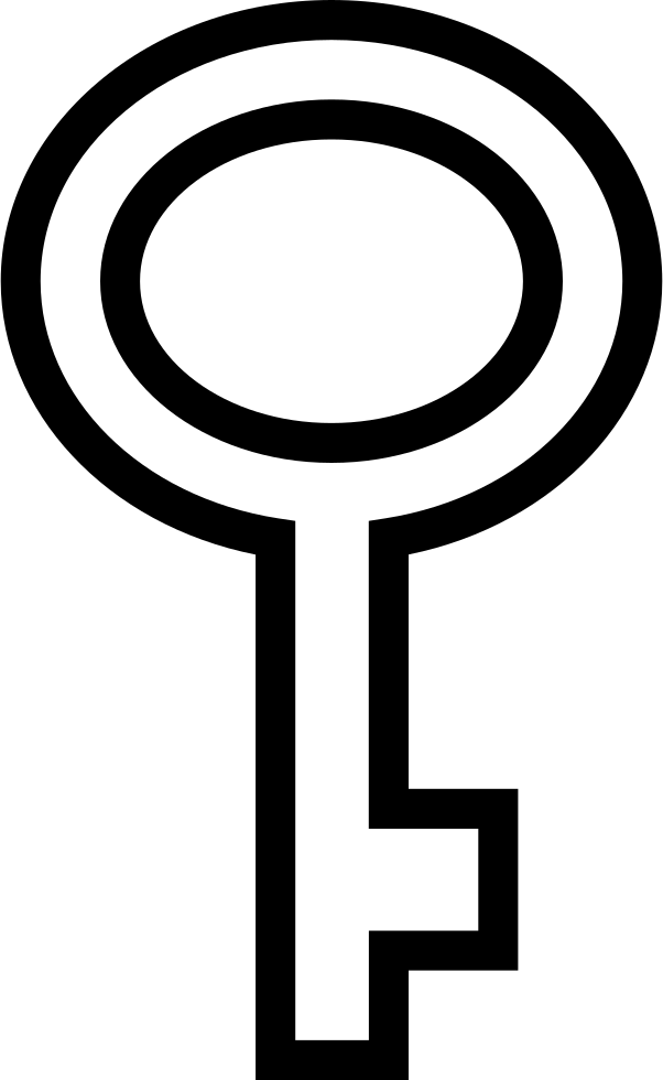 Key Of Oval Shape Outline Comments - Shape (602x980), Png Download