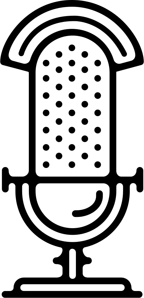 Old Radio Microphone Comments - Microphone (474x981), Png Download