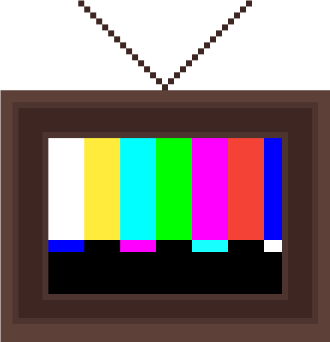 Old Television - " - Color Bars (1200x1200), Png Download