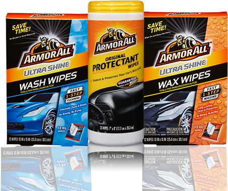 Armor All® Products - Armor All - Ultra Shine Wax Wipes 12ct (500x500), Png Download