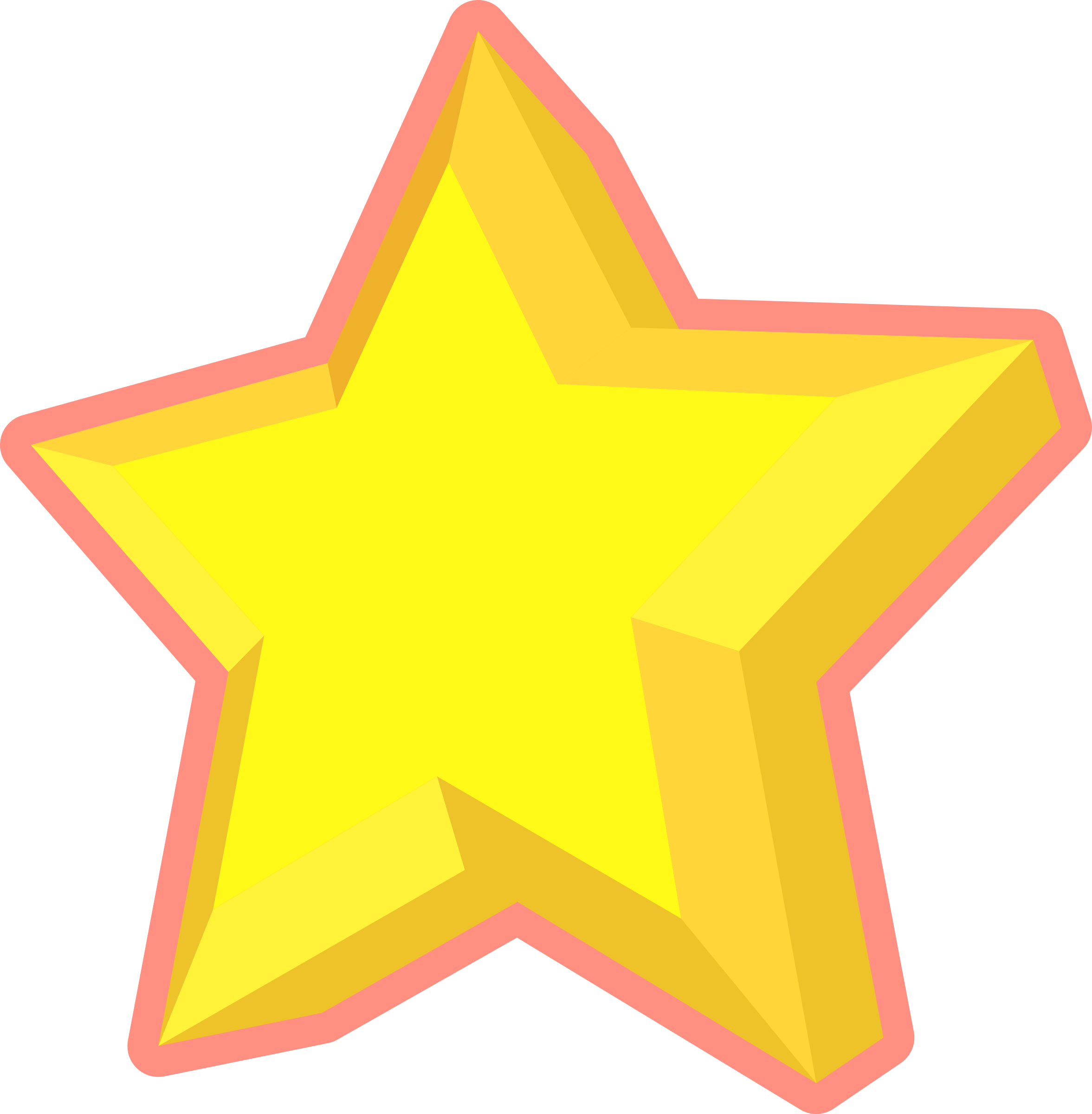 3d Star - Clip Art 3d Star (2353x2400), Png Download