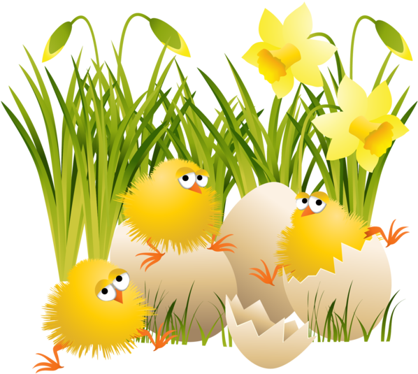 Easter Eggs In Grass Png For Kids - Easter Chicks Png (900x900), Png Download
