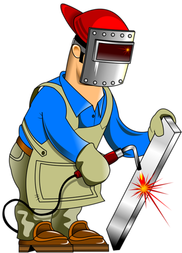 Man Clipart Welder - Welder Clip Art (360x500), Png Download