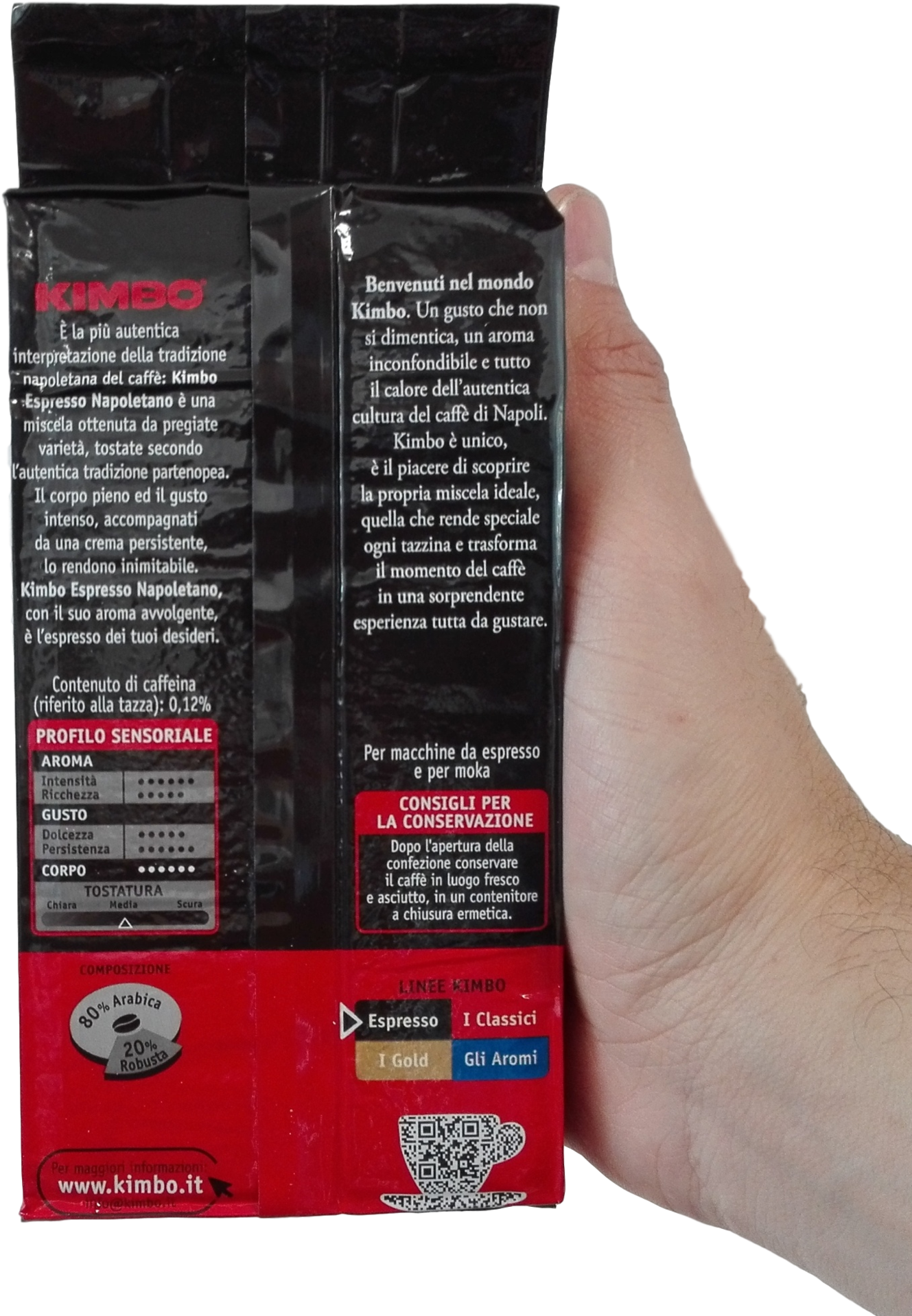 Kimbo Ground Coffee Gr 250 Espresso Napoletano X (2000x2000), Png Download