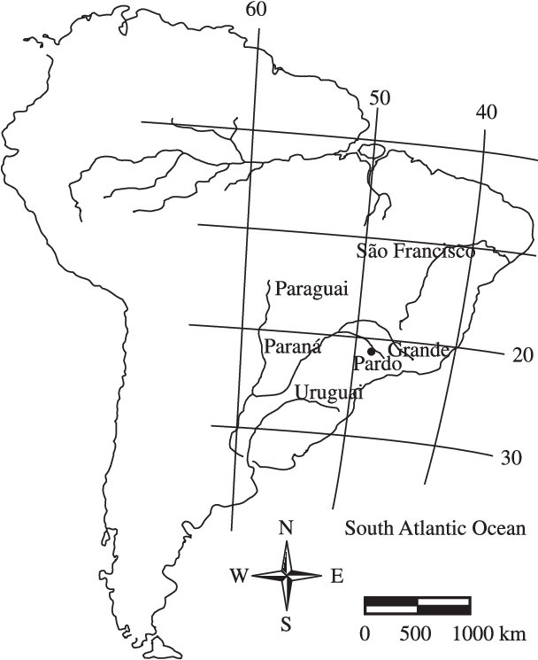 Map Of South America (610x753), Png Download