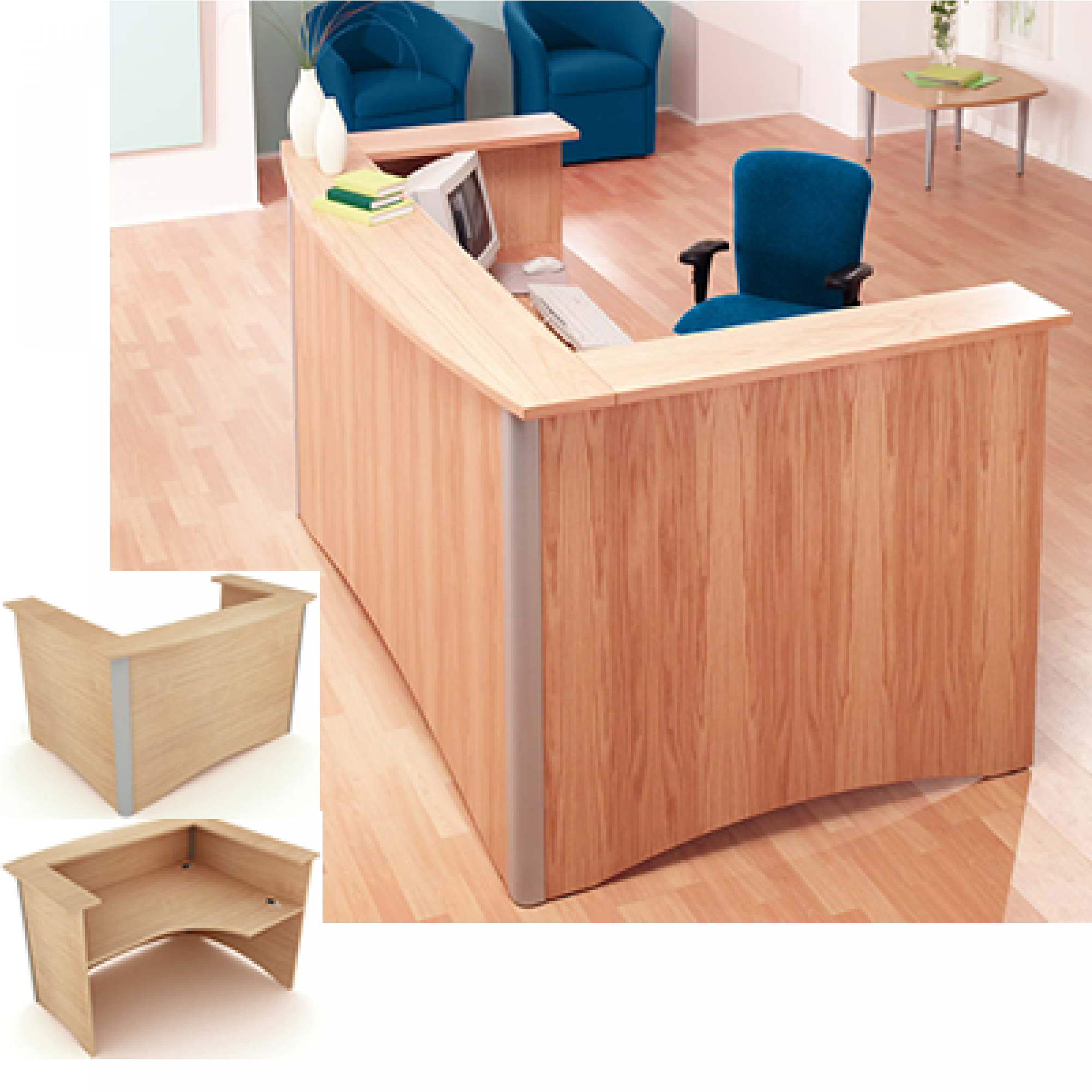 Elite Windsor Bow Fronted Reception Desk (2500x2000), Png Download