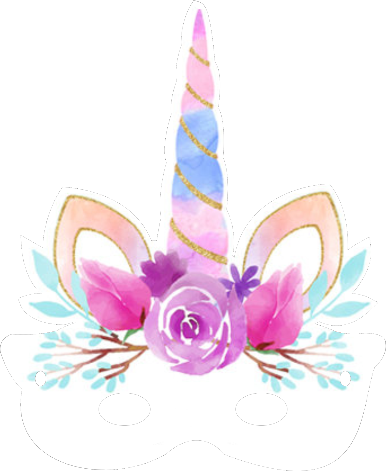 Este Adorable Kit Para Imprimir De Unicornio Incluye (1312x1600), Png Download