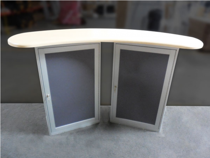 Linear Double Reception Counter (700x700), Png Download