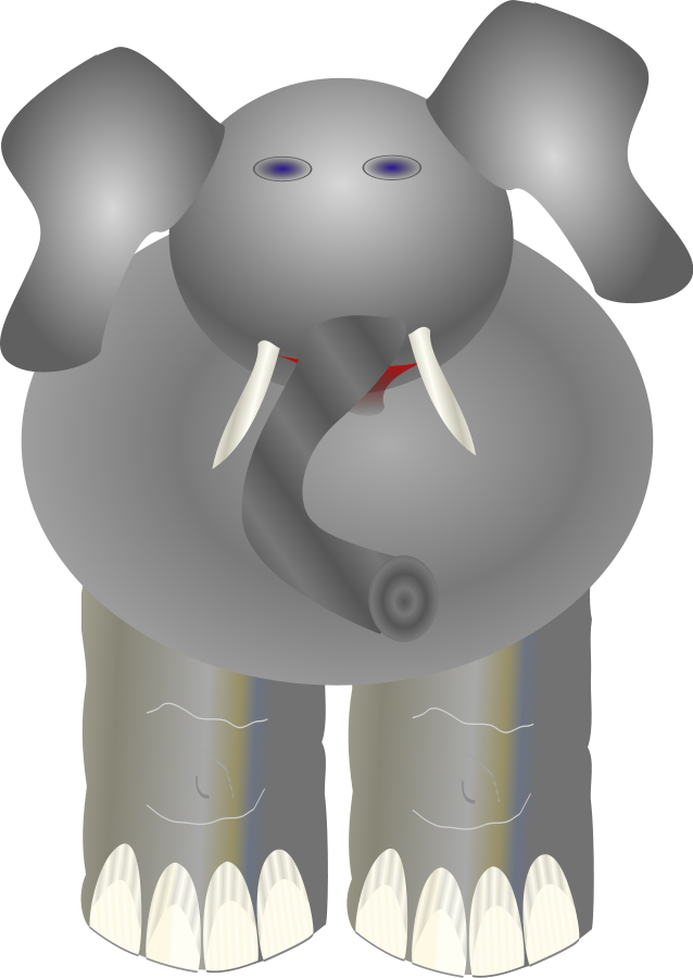 This Free Clipart Png Design Of Ploppy The Elephant (638x900), Png Download