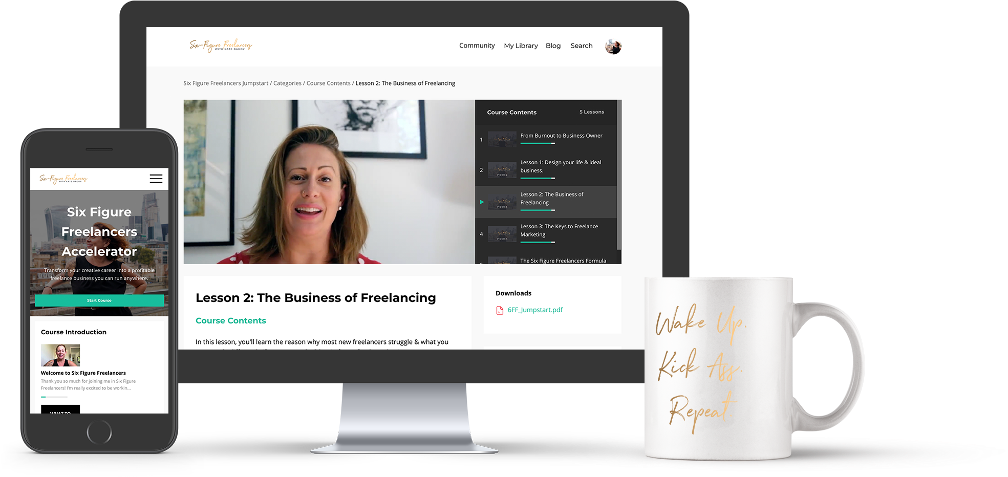 What's Inside The Six Figure Freelancers Accelerator (2380x1032), Png Download