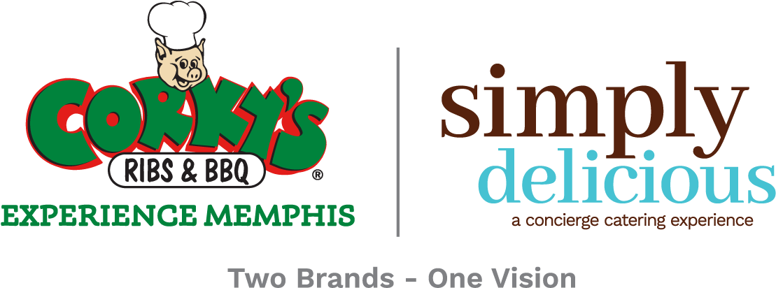 Simply Delicious Caterings/corky's Bbq (1280x546), Png Download