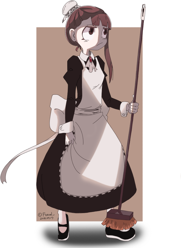 Maid Akko (1010x1056), Png Download
