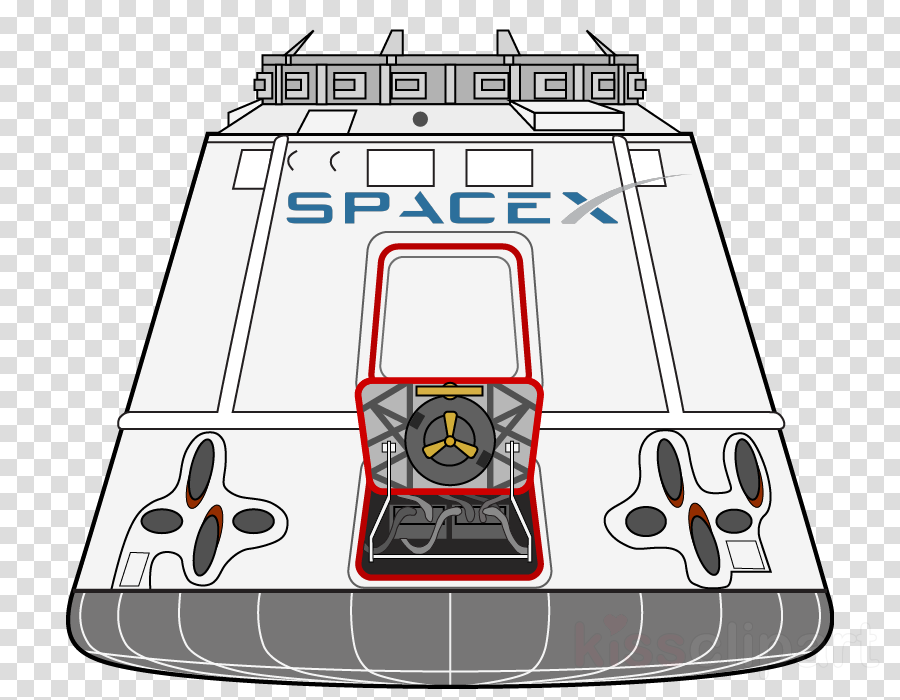 Dragon Capsule Png Clipart Spacex Dragon Spacecraft (900x700), Png Download