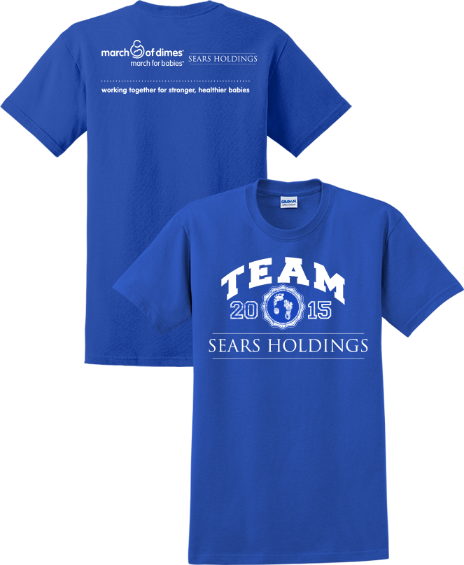 2015 Sears Holding Short Sleeve Tees « March Of Dimes (663x807), Png Download