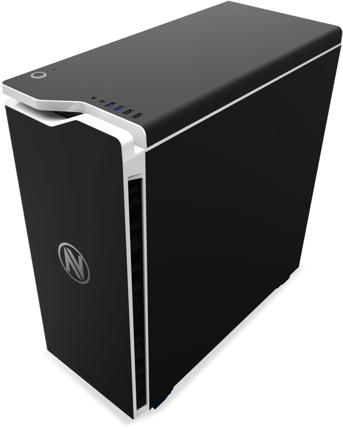 Nzxt H440 Envyus [black White Blue] (900x900), Png Download