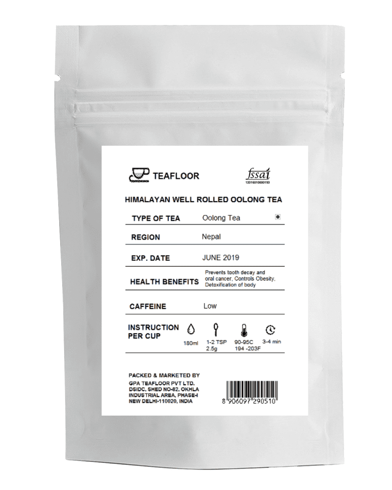 Tea Floor Himalayan Well Rolled Oolong Tea 100gm (1000x1000), Png Download