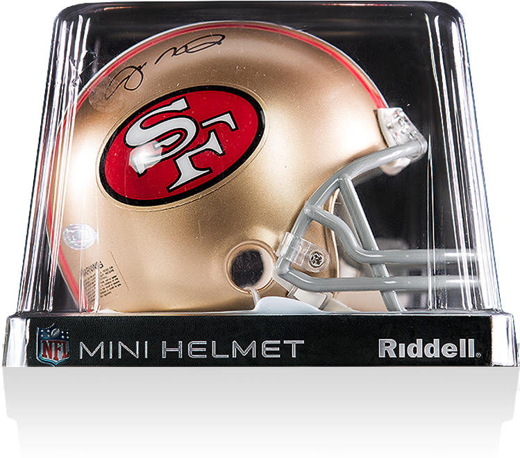 Joe Montana Signed Mini San Francisco 49ers Riddell (870x890), Png Download