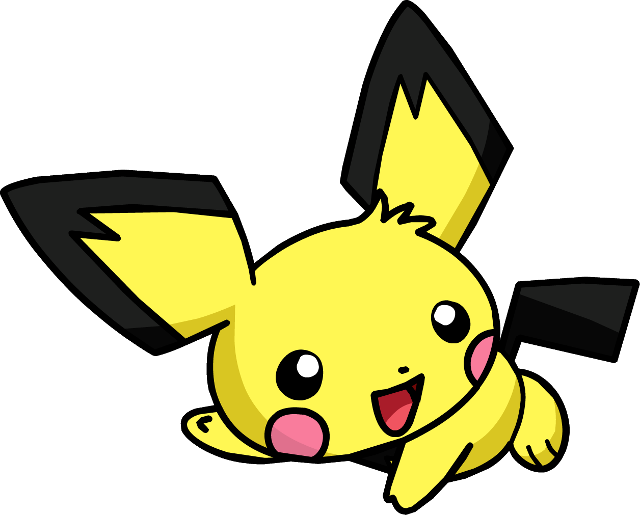172pichu Os Anime 12 (1256x1011), Png Download