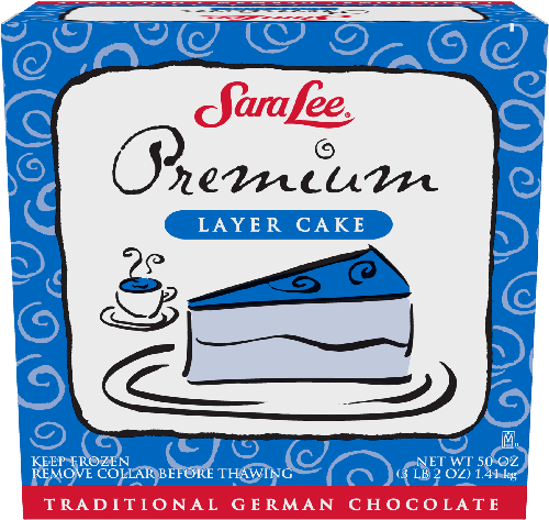 Sara Lee Round Traditional German Chocolate Premium (650x499), Png Download