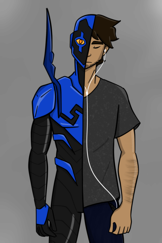 Play That Funky Music White Boi Dc Rebirth, Blue Beetle, (540x810), Png Download