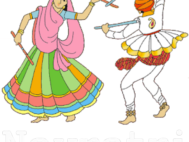 Dancing Clipart Navratri (640x480), Png Download