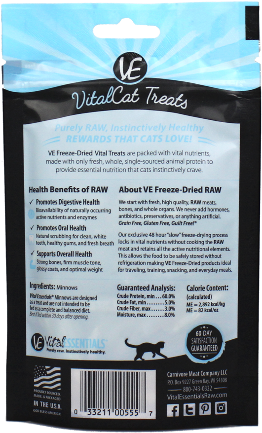 Vital Essentials Vital Cat Freeze Dried Grain Free (666x1000), Png Download