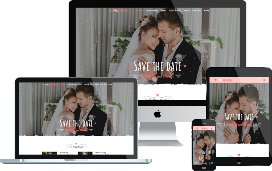 Tpg Wedding Free Marriage Wordpress Theme (1000x750), Png Download