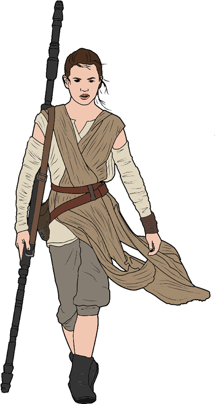 The Force Awakens Clip Art Image (450x799), Png Download