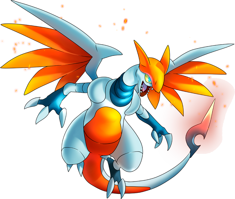 Pokemon 14013 Shiny Skarmochar Pokedex (765x648), Png Download