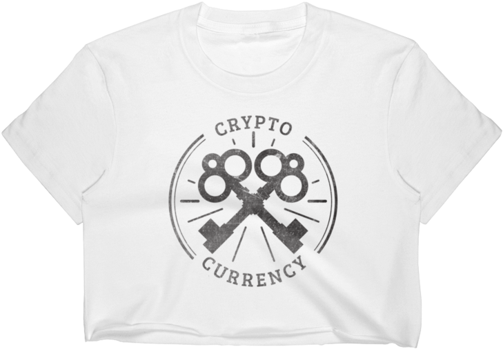 Crypto Major Key Women's Crop Top Whale Apparel (800x800), Png Download