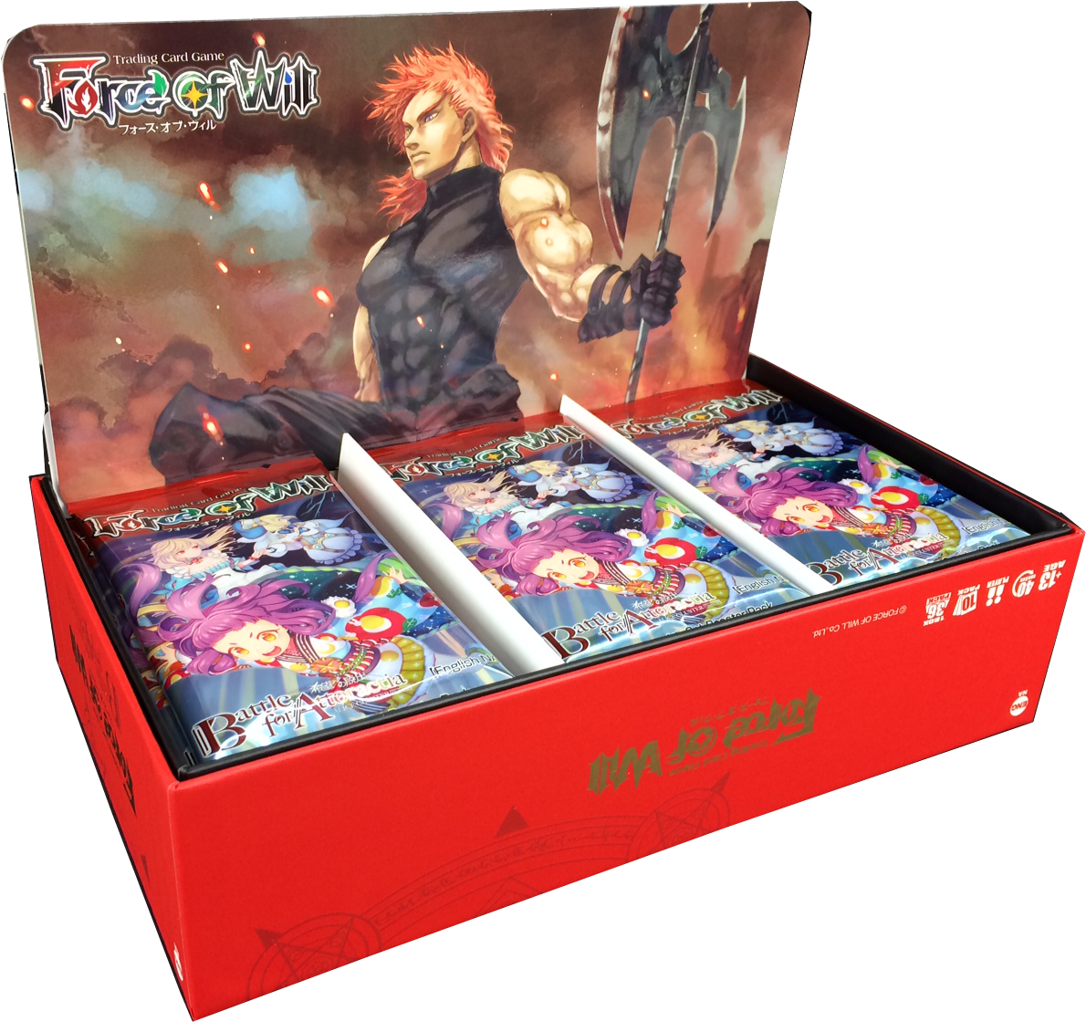 Force Of Will A4 Booster Display Battle For Attoractia (1190x1120), Png Download
