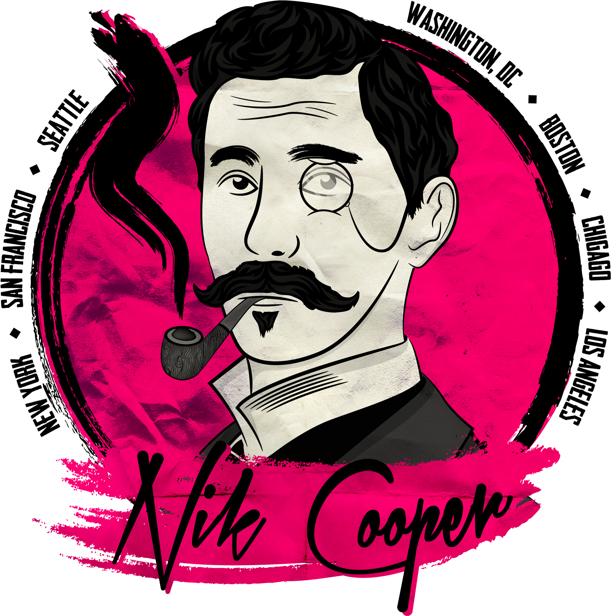 Nik Cooper Music Logo Check Out His Facebook And His (2480x2514), Png Download