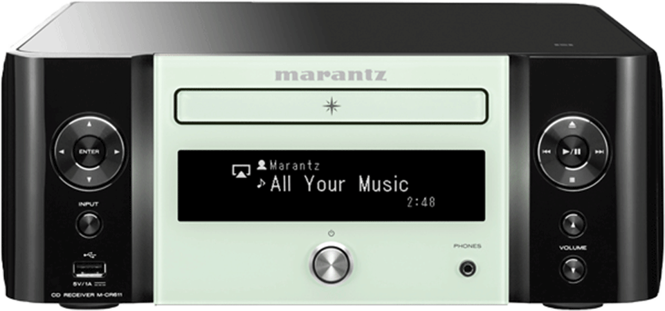 Marantz M-cr611 Sort/hvit (1600x1307), Png Download