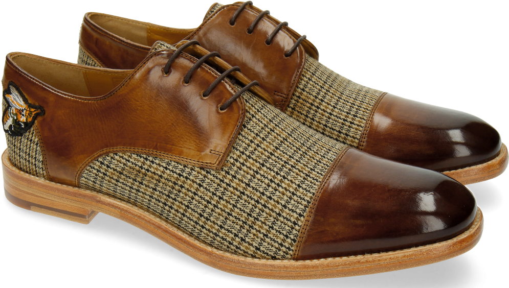 Derby Shoes Eddy 11 Textile New England Tobacco (1024x1024), Png Download
