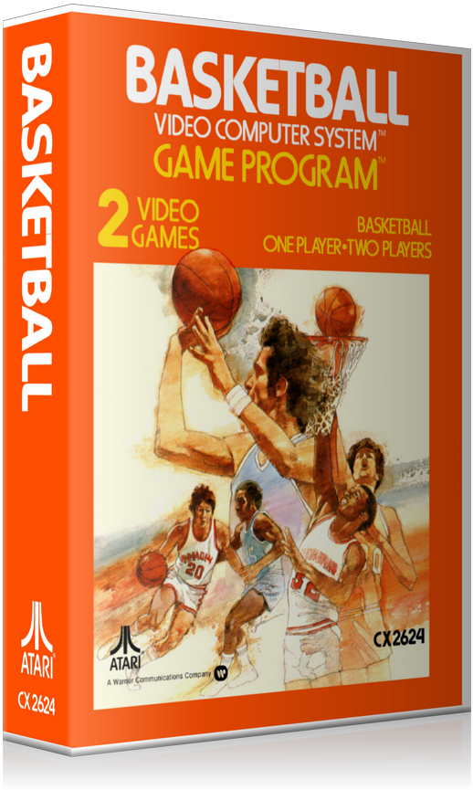 Basketball Atari 2600 Game Cover To Fit A Ugc Style (800x900), Png Download