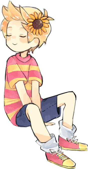 Sunflower Child ✿ By Hiro-heimada On Tumblr Super Nintendo (477x750), Png Download