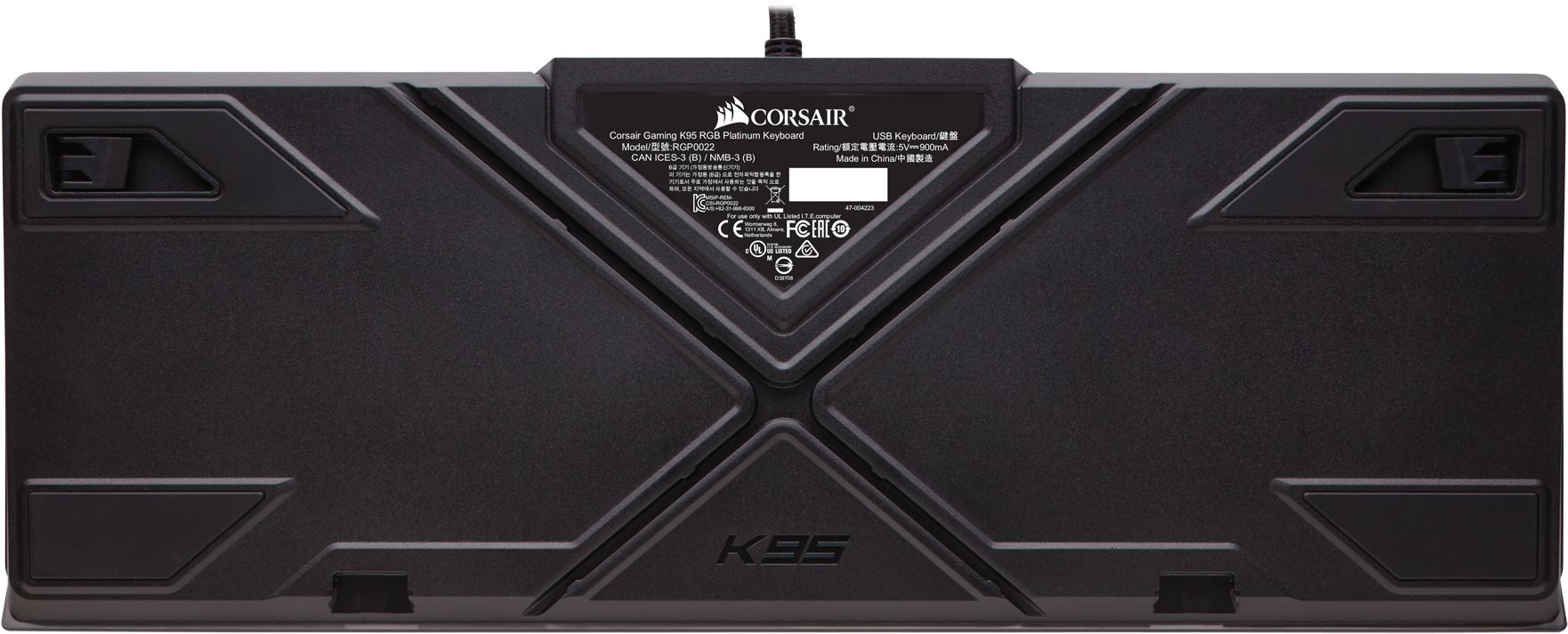 Corsair K95 Rgb Platinum Mechanical Gaming Keyboard, (1800x745), Png Download