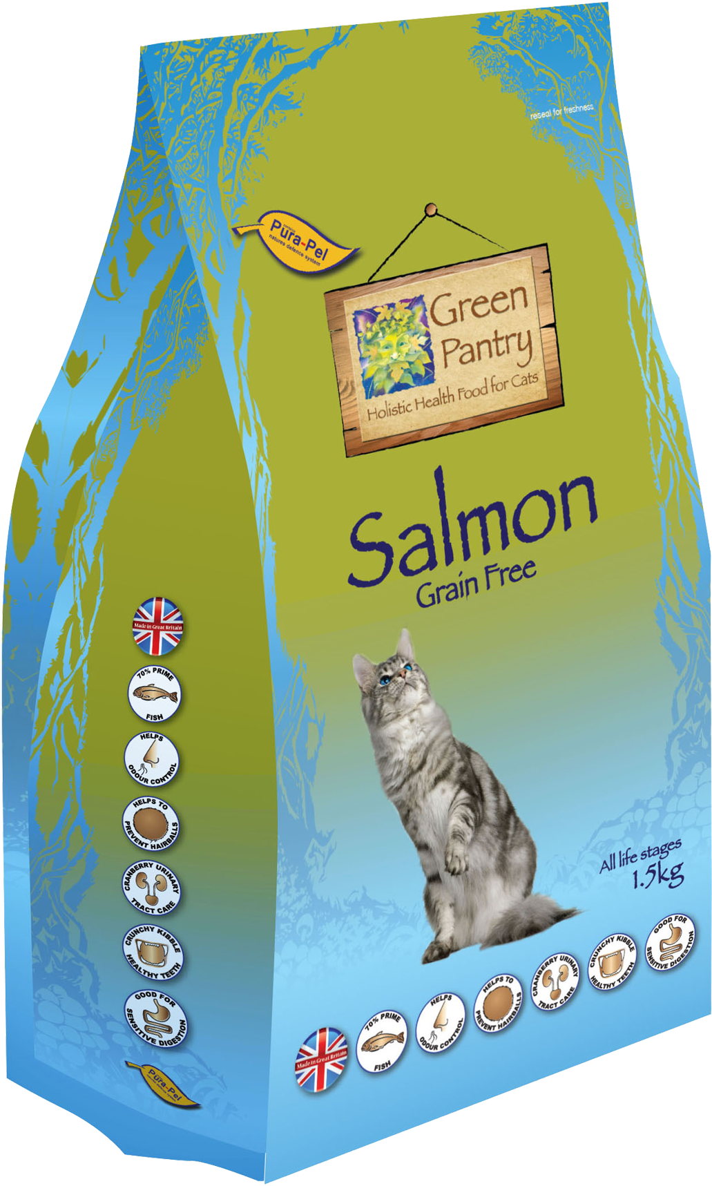 5kg Salmon Grain Free Cat Food (1719x1999), Png Download
