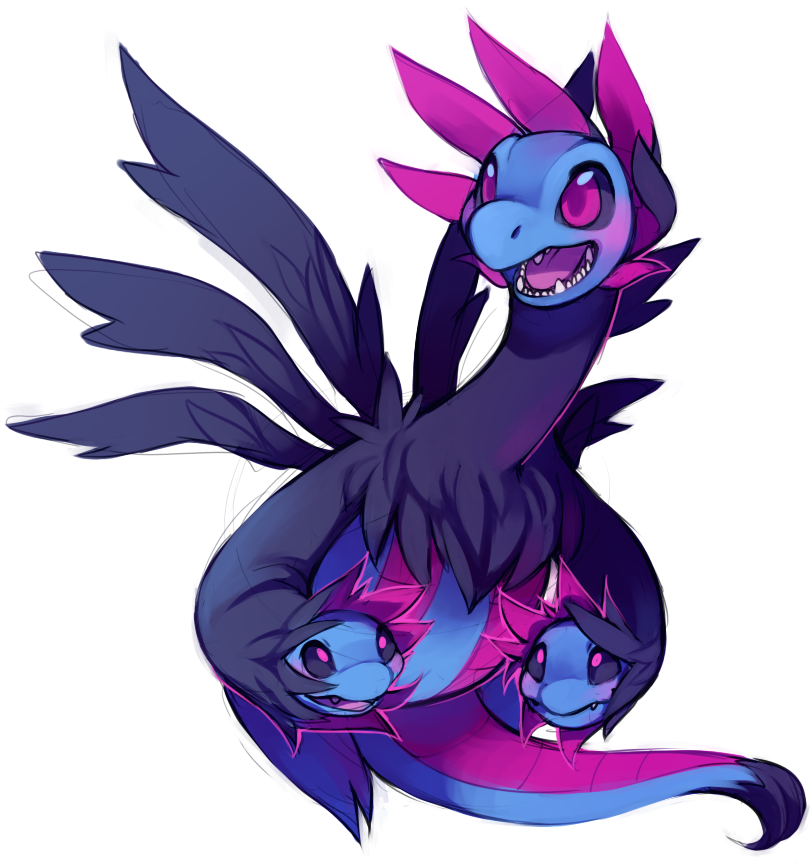 Cute Hydreigon (824x863), Png Download