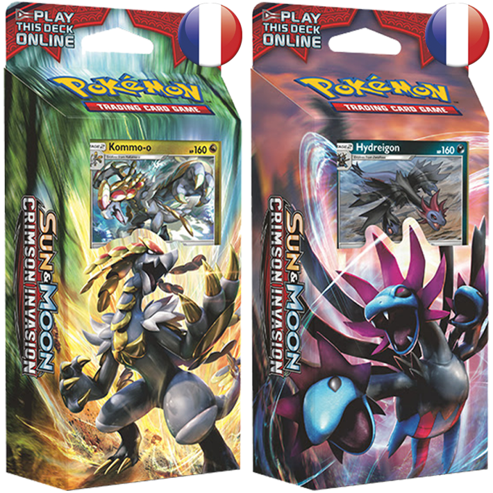 Les 2 Decks À Thème Pokémon Invasion Carmin (710x710), Png Download