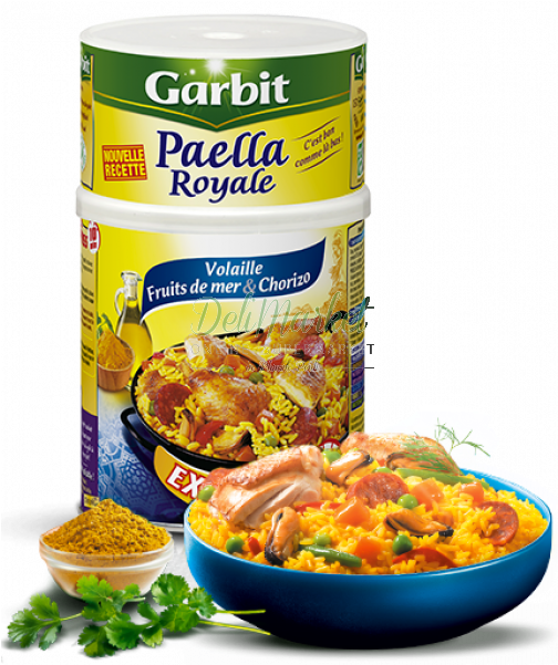 Garbit Poultry Seafood And Chorizo Paella (600x600), Png Download