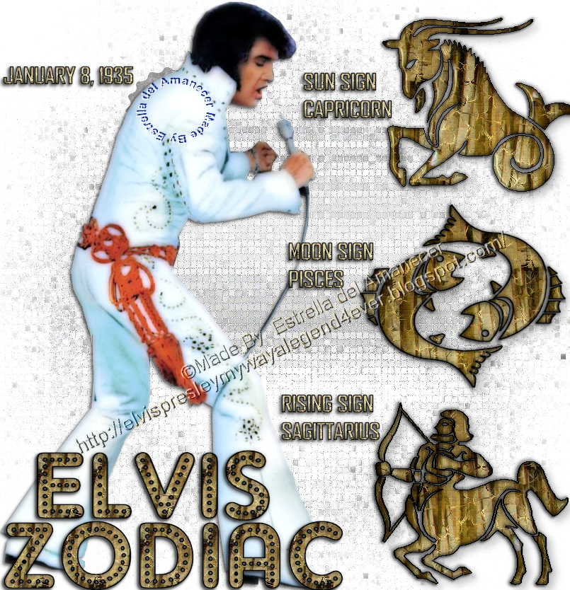 Elvis Presley-zodiac (805x834), Png Download