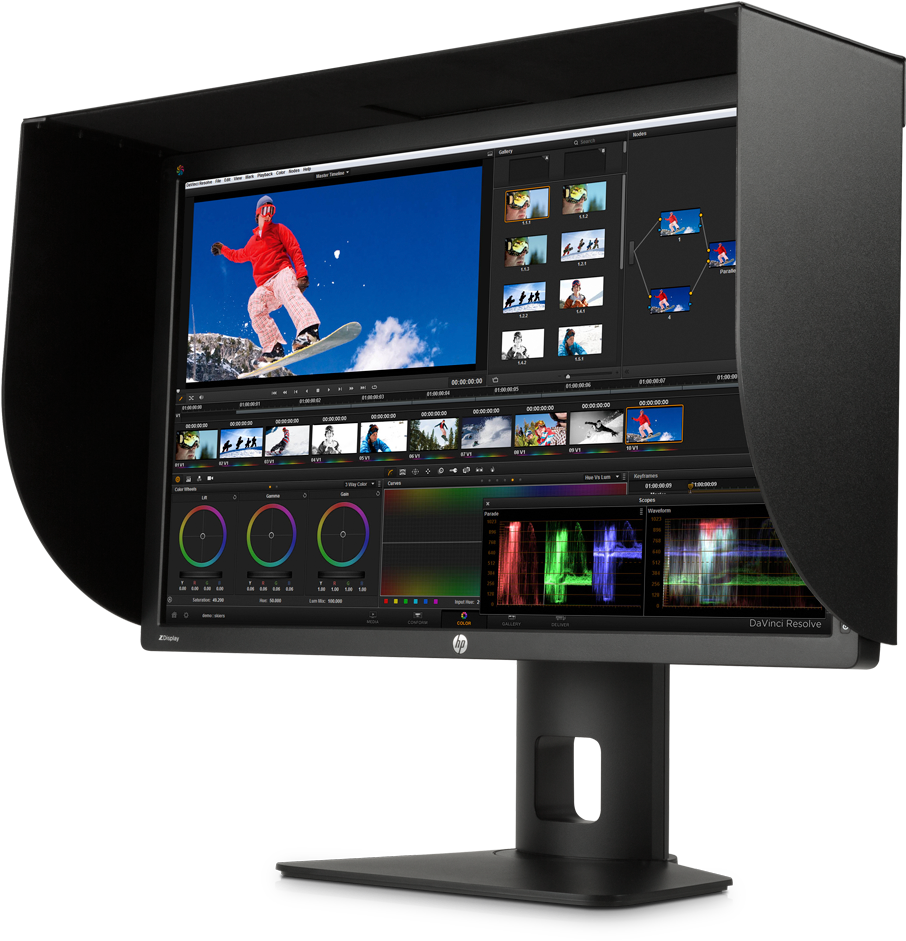 Hp Dreamcolor Z27x Professional Display, Left Facing (1600x1067), Png Download