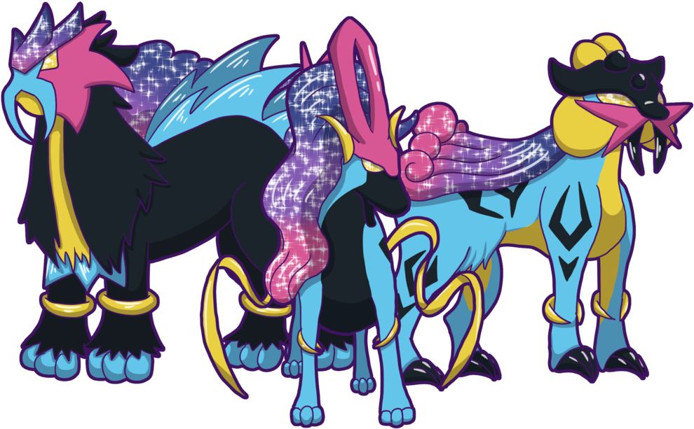 Cosmic Beaststhe 3 Legendary Dogs From The Johto Region, (1000x615), Png Download