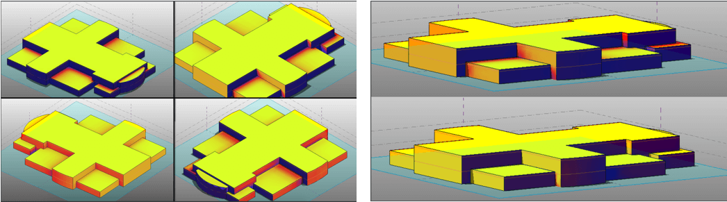 Final Incident Solar Radiation Analysis Seen From Different (1082x361), Png Download
