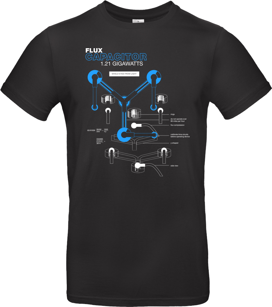 Flux Capacitor T-shirt B&c Exact (1044x1044), Png Download
