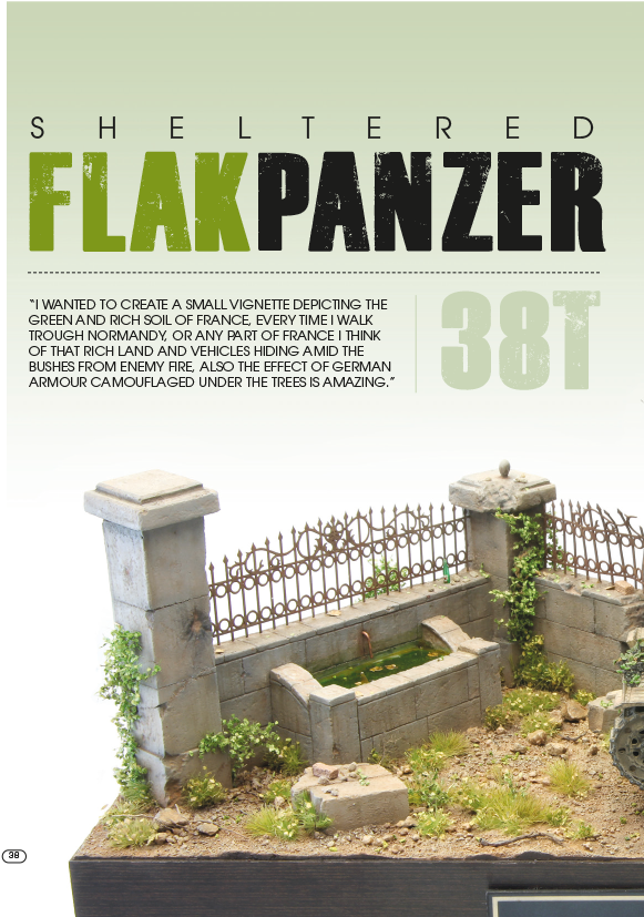 Afv67 Sheltered Flakpanzer Diorama (960x1209), Png Download
